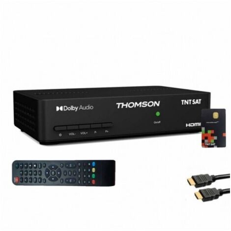 Pack THOMSON Récepteur TV Satellite Full HD + Carte d'accès TNTSAT + Câble HDMI (1/5)