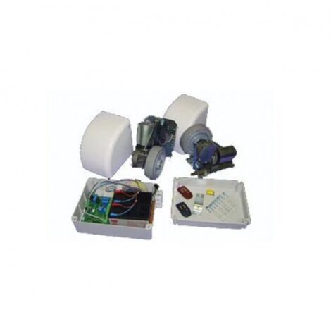 Kit de motorisation de portail 24V – Pour portails battants lourds jusqu'à 300W – Ouverture 180° – Verrouillage électrique intégré – ME (1/4)