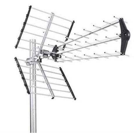 Antenna TV Digitale UHF 21-60 Con 27 Elementi – Segnale HD E Analogico, Montaggio Rapido