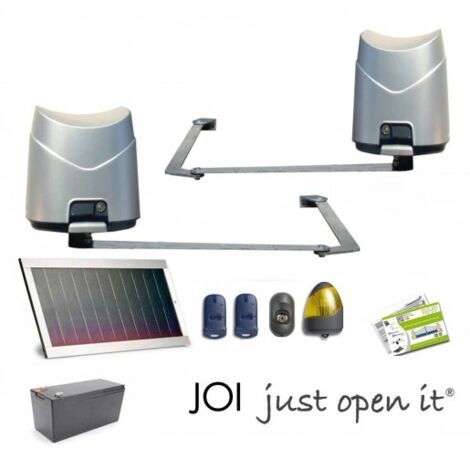 Kit Motorisation Portail Solaire Ducati Home Automation ARTIKO 544 SOLAR - Pour portail à 2 vantaux battants maxi 3,2m 360kg total
