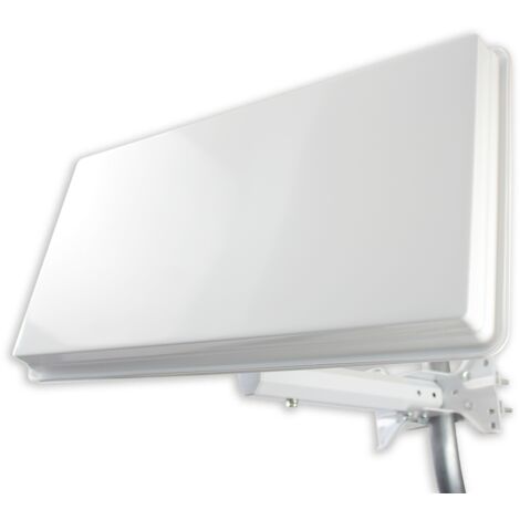 Sedea – Antenne parabolique plate 2 sorties – Gain 33,7 dB – Fixation universelle pour murs et camping-cars – Design compact et léger