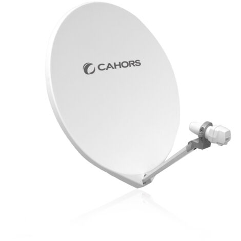 Antenne Parabole Satellite Fibre - Cahors SMC 65 UNI - 65 CM, Gain 36,2 dB, Bande de fréquence 10,7 - 12,75 GHz