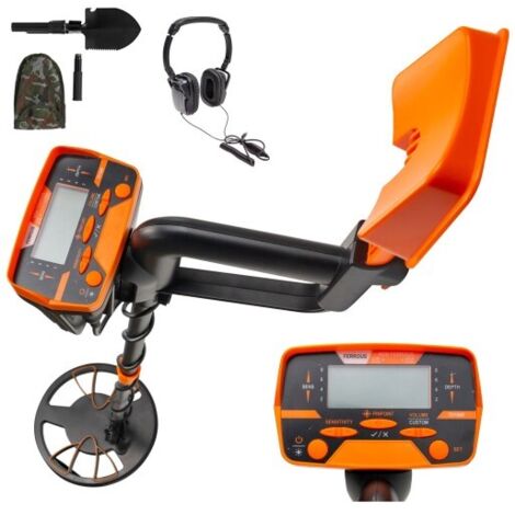 Détecteur de Métaux d'Or Écran LCD 7,5kHz Casque Pelle Imperméable TS156D – Terrain Herbe Sol Plage Cour, Eaux peu profondes (1/5)