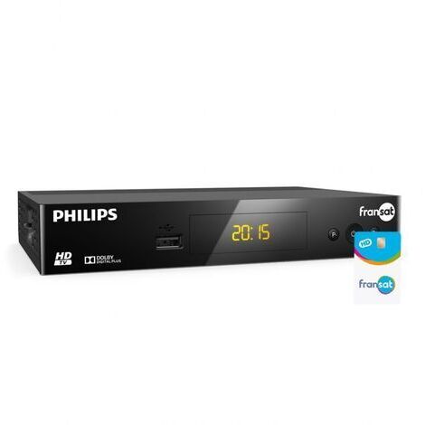 PHILIPS Récepteur TV satellite HD + Carte FRANSAT PC6 Eutelsat 5W (1/2)