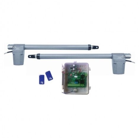 Kit Motorisation Portail Battant - EA - B424 - 24V - 2 Télécommandes - 250 kg Max (1/4)