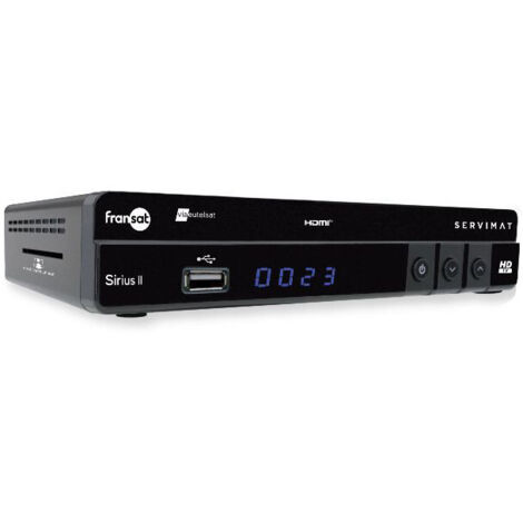 Récepteur Satellite HD - Servimat - SIRIUS III - TNT HD gratuite - Dolby - Packs thématiques FRANSAT