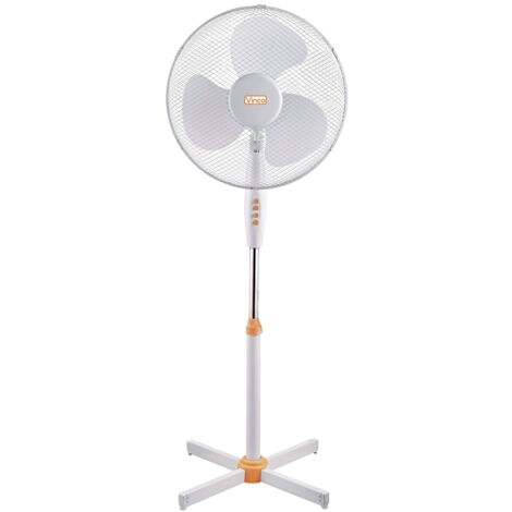 Ventilateur sur pied oscillant 45W a' 3 vitesses 40 cm blanc (1/2)