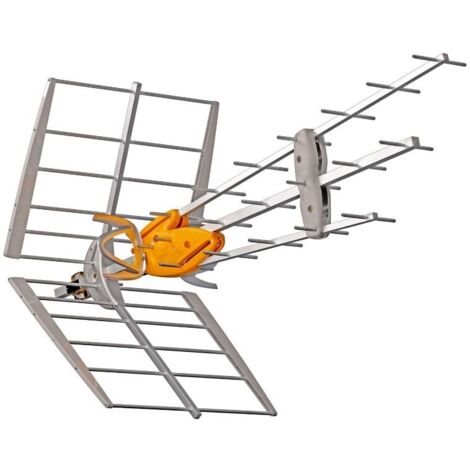 Antenne TV - TELEVES - Doublet panneau - UHF - Résistante aux intempéries - Argent/Orange