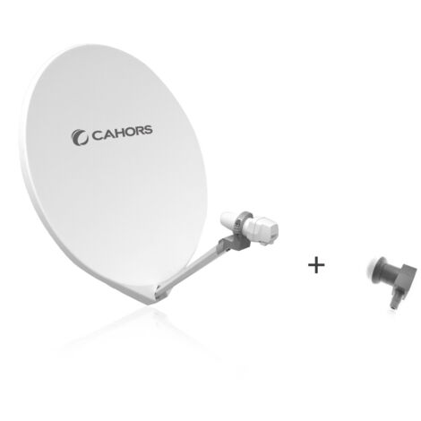 Antenne Fibre Cahors SMC 65 UNI + LNB Single - 65 CM, Gain 36,2 dB, Bande de fréquence 10,7 - 12,75 GHz (1/2)