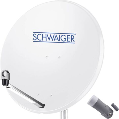 Parabole 80 cm - Schwaiger - Single-LNB - Gris - Résistante aux intempéries - Haute puissance (1/5)