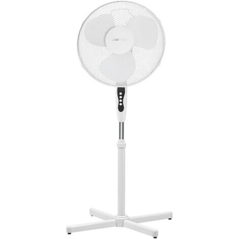 Ventilateur sur pied - CLATRONIC - VL 3603S - Oscillation - Réglable en hauteur et inclinaison - Blanc (1/4)