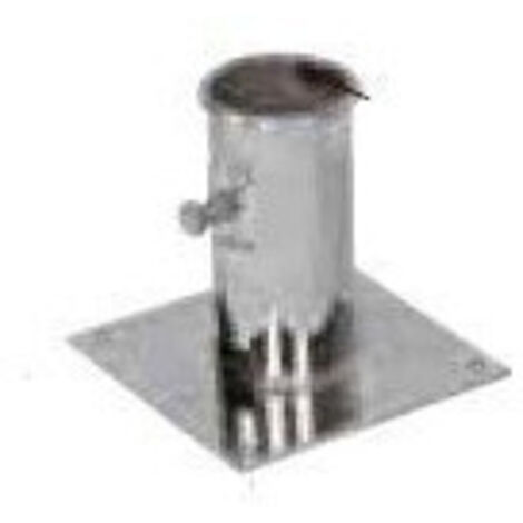 800842-ERARD Plaque de base acier, pour grenier et terrasse, pour mât jusqu'à Ø 50 mm (1/2)