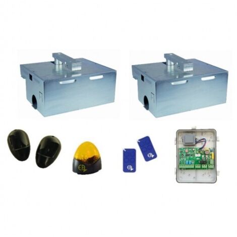 Kit Motorisation Portail Automatisme EA CONFORT E4000B180 Enterré - Ouverture 180° 2m 300kg maxi par battant 230V 40 cycles par jour (1/5)