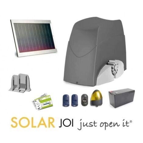 Kit Motorisation Ouvre-portail coulissant Ducati Home Automation SLIDE 743 SOLAR - pour portails résidentiels 800kg max 12V SOFTSTOP (1/5)