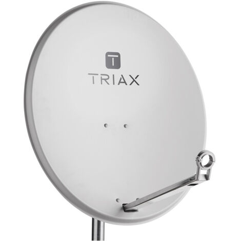 Antenne parabolique satellite 80cm – Gain 38,5 dBi – Réflecteur offset – Angle de décalage 25,6° – 120515 – Triax - TDA80LG120515
