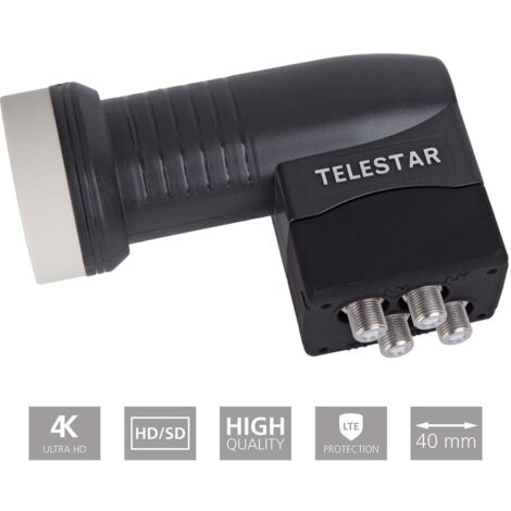 LNB - Telestar - SKYQUAD-HC - Noir - 10.7-11.7 GHz - 4 ports RF (1/5)