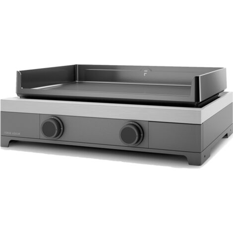 Plancha gaz - Forge Adour Modern G60 A Acier – Puissance 5300 W, Avec 2 Brûleurs, Châssis double paroi acier (1/5)