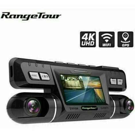 Caméra de surveillance 4K WiFi GPS – Double lentille 170° – Full HD 2x1080P – Pour voiture, camion, taxi – Carte 128G incluse – M-E