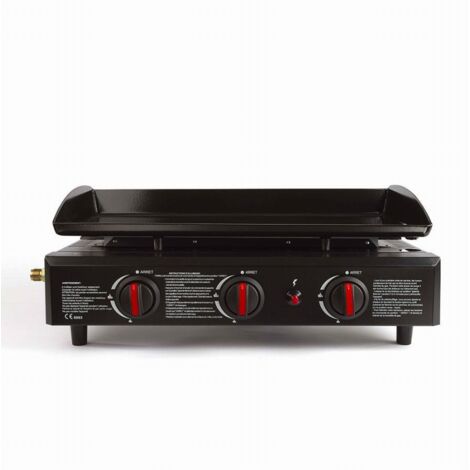 Plancha gaz - DOC277 - 7500W - Acier émaillé - 3 Brûleurs - 6 à 12 personnes (1/3)