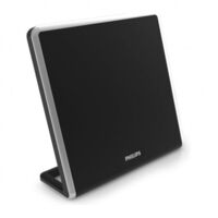 Philips – Antenne TV numérique d'intérieur 360° – Amplificateur 49dB – Filtrage interférences 3G/4G/LTE – Fixation murale discrète - SDV7220