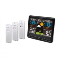 Station météo intérieure extérieure – 3 capteurs sans fil – Écran LCD coloré – Température de -40°C à 60°C – Alertes programmables - WS6825BLA
