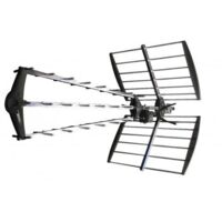 KÖNIG Antenne rateau UHF TV extérieure 15.5dB DVB-T/T2 Filtre LTE sur toit maison