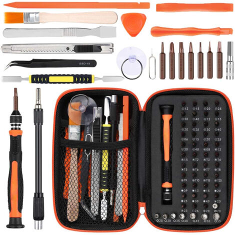 Kit di cacciaviti di precisione 68 in 1 per iPhone, iPad, MacBook, PC, smartphone e altri dispositivi elettronici con custodia di stoccaggio EVA di alta qualità (1/5)