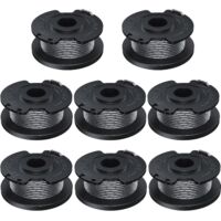 Diametro 1,6 mm, lunghezza 5 m, filo per decespugliatore compatibile con Bosch, adatto per decespugliatori a batteria EasyGrassCut, contiene 8 pezzi F016800569 bobina per decespugliatore