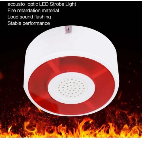 TECHZOCO Stroboskop-Alarm Mit 110 DB – Blinkend,  Produktbild-Vorschau 2
