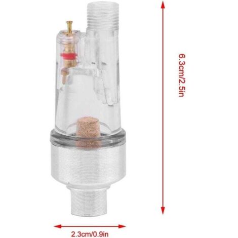 1/8 BSP Gewinde Jeffergarden Mini Airbrush-Filter Inline – Öl- Und Wasserabscheider Aus Metall, 1/8 BSP, Für Saubere, Trockene Druckluft 1/8 BSP Gewinde Jeffergarden Mini Airbrush-Filter Inline – Öl- Und Wasserabscheider Aus Metall, 1/8 BSP, Für Saubere, Trockene Druckluft
