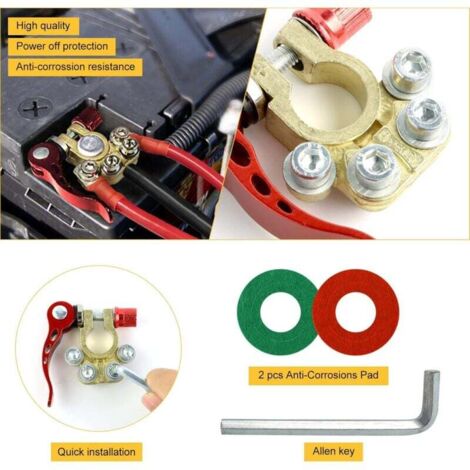Connecteurs de borne de batterie 12V/24V Batterie Terminal Connecteurs ...