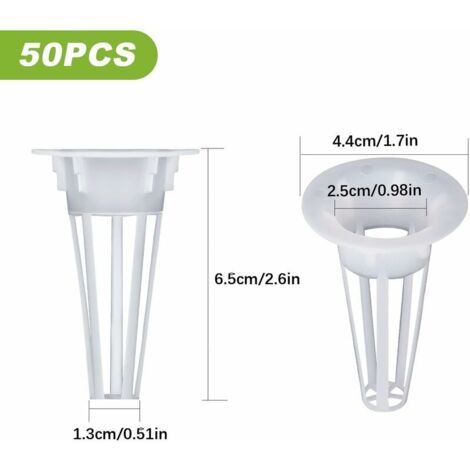 50 Hydroponik-Pflanztöpfe, 3 Cm Durchmesser – Für Erdlosen Anbau, Aus PP, Ideal Für Sämlinge