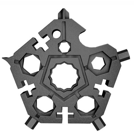 Aokelily 23-in-1 Flocon de neige Multitool, Clé à flocon en acier inoxydable Ouvre-bouteille Tournevis Kit, Gadgets portables pour les hommes Outdoor Voyage Camping (Noir Argent Aokelily 23-in-1 Flocon de neige Multitool, Clé à flocon en acier inoxydable Ouvre-bouteille Tournevis Kit, Gadgets portables pour les hommes Outdoor Voyage Camping (Noir Argent