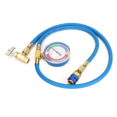 Akozon Kältemittel-Nachfüllschlauch-Set Für R134A – Mit Manometer, Flaschenöffner & Selbstsicherndem Anschluss – Für Klimaanlagen Und Kältemitteldosen