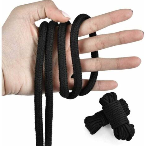 2 Stück Geflochtenes Seil Aus Polyester - 10 M Länge, 7 Mm Durchmesser, Hellgrün