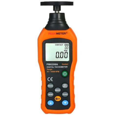 Digitaler Drehzahlmesser Berührungslos – Laser-Fototachometer 2,5–99.999 U/min, LCD, Genaue Motordrehzahlmessung