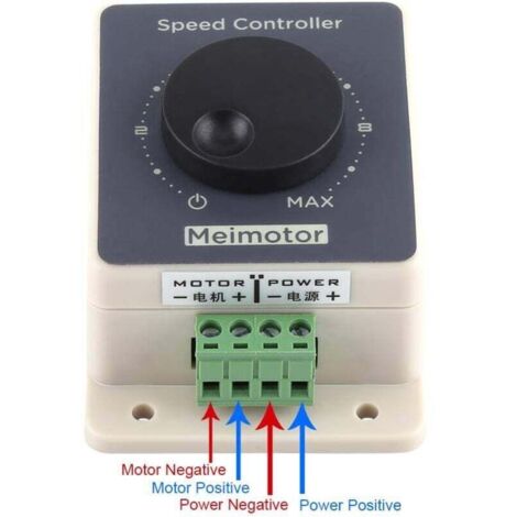 DC-Motor Drehzahlregler – 12–60V, 40A, PWM, Mit Vorwärts/Rückwärts-Schalter – Stufenlos Regelbar
