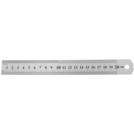 Robustes Edelstahl-Lineal 50 Cm – Cm/Zoll-Skala, 3 Mm Stark, Mit Lederetui – Für Werkstatt & Notfall