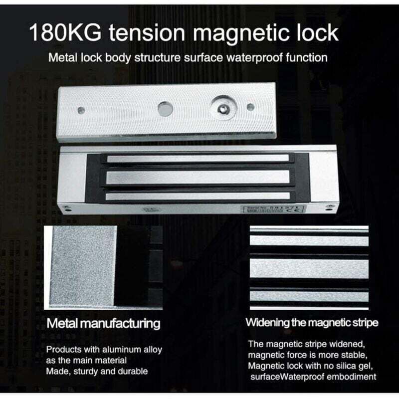 Serratura Magnetica Elettrica 280 Kg IP67 - Impermeabile, 12V, Per Porte E Cancelli Di Sicurezza
