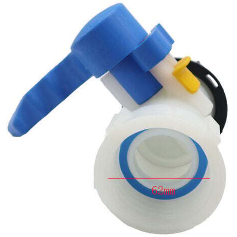 YMYNY SDENSHI 2X Valvola A Farfalla In PP Con Adattatore Da 62 Mm Per Serbatoio Ibc Da 1000 Litri 87179098