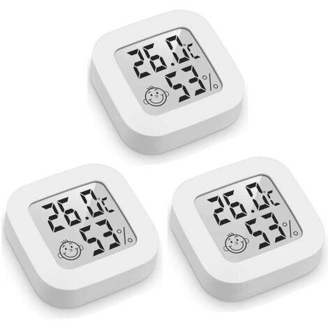 Termometro Digitale Interno/Esterno Impermeabile – Max/Min, Per Giardino E Serra, Con Gancio, 13,2x8x3 Cm, Bianco - 3