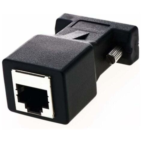 Cooso Adattatore RJ45 A RS232 DB9 Femmina – Convertitore Da Porta Seriale A Ethernet Cat5e/Cat6