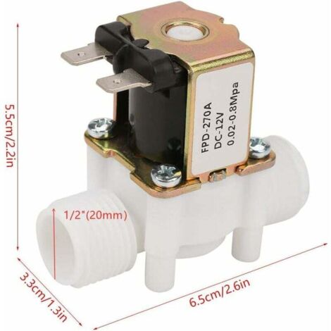 ERGAOBOY 24V DC 1/4 BSP Valvola dell'aria a solenoide elettrica normalmente chiusa con posizioni a 2 vie (2V025 08