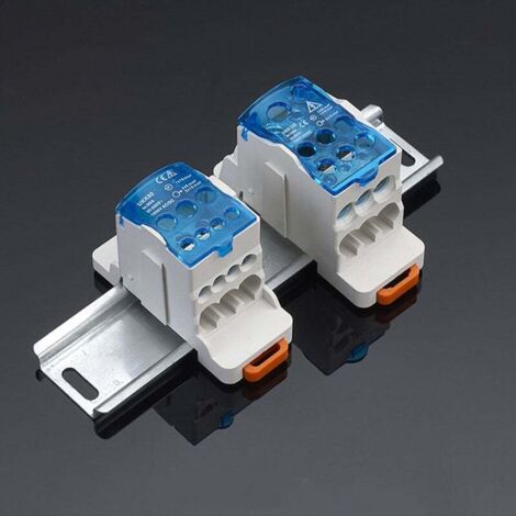 Boîte De Distribution Bornier UKK-160A - Connecteur Fil Électrique Rail DIN 160A Universel