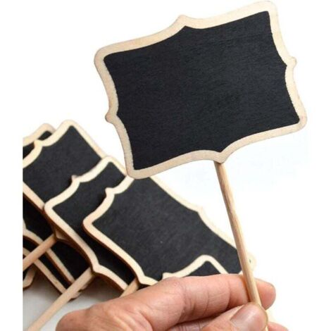 20 Pcs Étiquettes De Plantes En Bois, Mini Étiquettes De