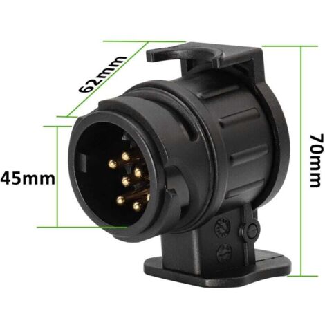 Kuuleyn Adattatore per rimorchio da 7 a 4 Pin, 6-24V Adattatore per Spina per rimorchio