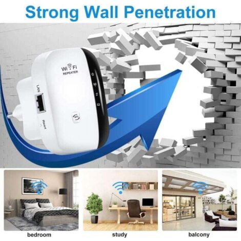Ripetitore WiFi Potente 300Mbps Amplificatore WiFi Potente 2.4GHz - 6