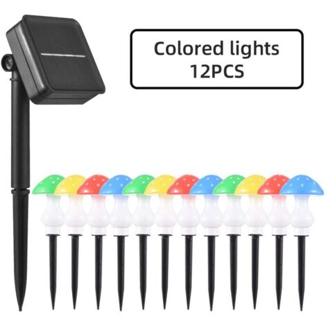 Luci solari da esterno, 8 confezioni Luci solari a fungo impermeabili per giardino Cortile | Leroy Merlin