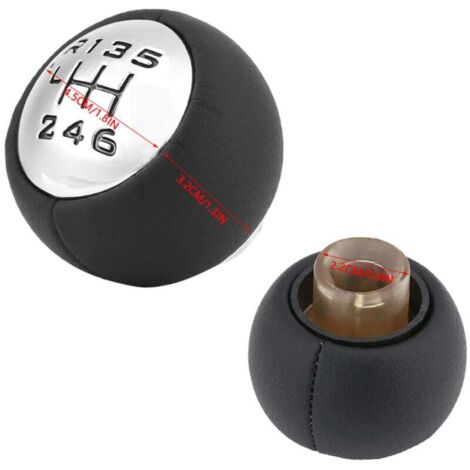 Pomello Del Cambio Manuale A 6 Marce Per Auto, Leva Del Cambio In Pelle Nera Per Mazda 3 6 Cx 5 2014~p137207096