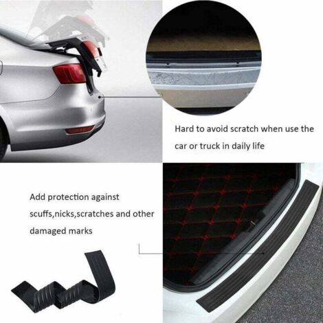 Protezione Paraurti Posteriore In Gomma PVC 90 Cm – Antigraffio E Antiscivolo Con Nastro 3M, Per Auto E SUV